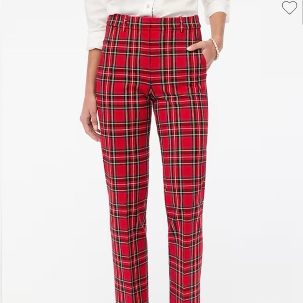 J. Crew Red Straight Leg Pants